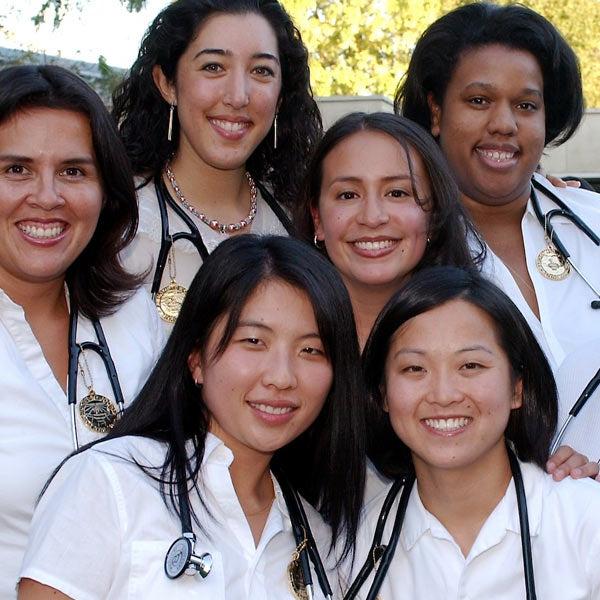 The incoming female class of the UC Davis medical school
