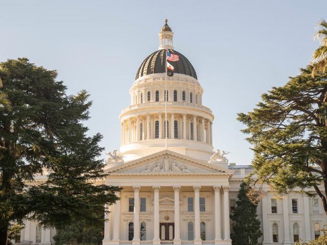The California Capitol Building in Sacramento, ca